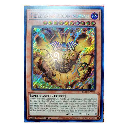 游戏王美英一刷BLTR-EN051 SCR 召唤神 艾克佐迪亚 Incarnate EK2