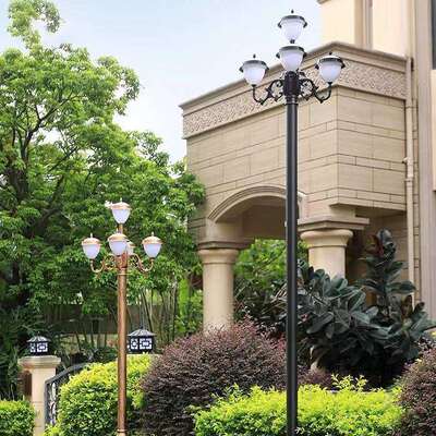 欧式庭院区灯小户外防水路灯别杆爵士帽庭墅高灯室外广场街道路照