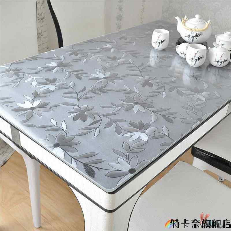 枱面胶垫台面加厚防水防油耐高温免洗茶几垫塑料桌布透明台面桌垫