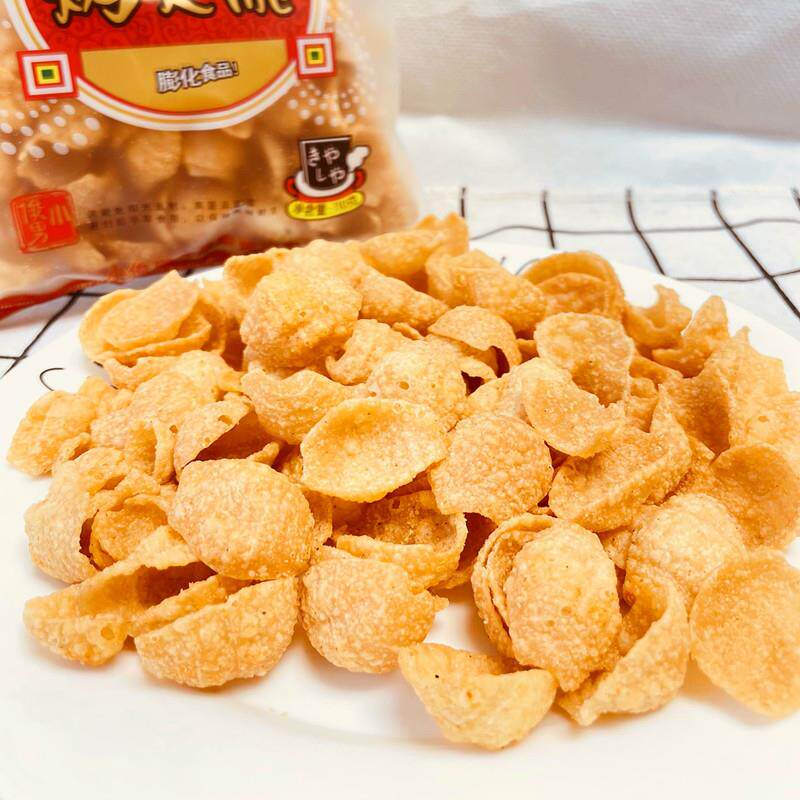 8090后怀旧零食小俊男烤贝脆水煮鱼味香辣脆锅巴膨化食品90克