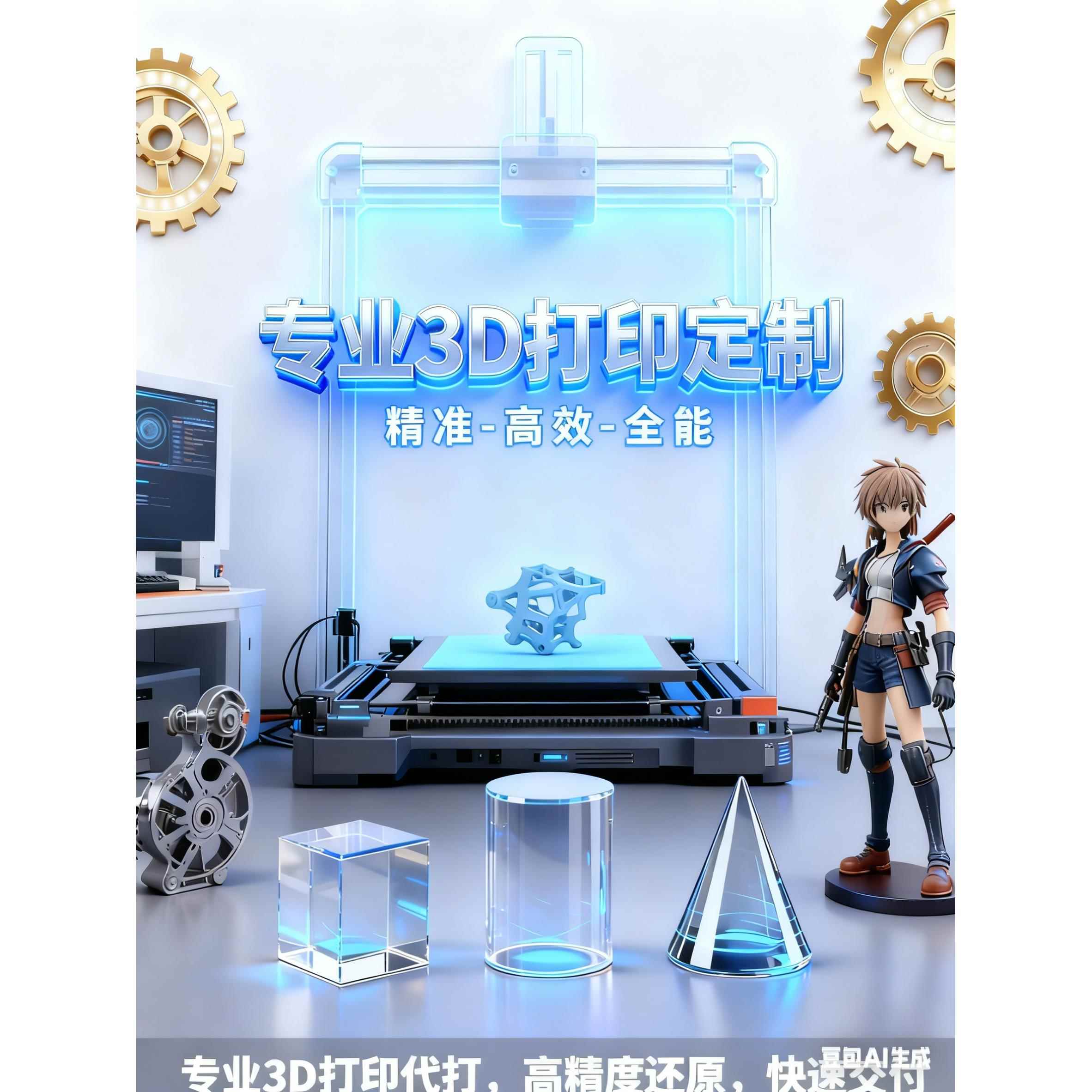 打印服务模型定制 你的创意我来实现！ 高精度3D打印代打