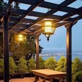 户外TXBY008吊灯太阳防水走花园墅灯廊凉亭室外庭院景观阳台现别