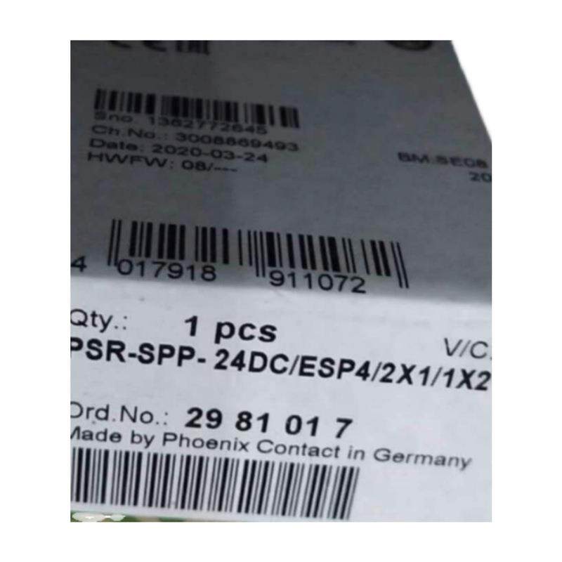 菲尼克斯继电器 PSR-SPP-24DC/ESP4/2X1/1X2 2981017