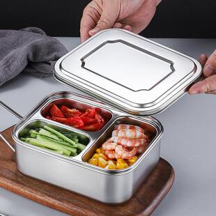 新款直销不锈钢饭盒304食品级材质上班族学生食堂打饭餐盒老式饭