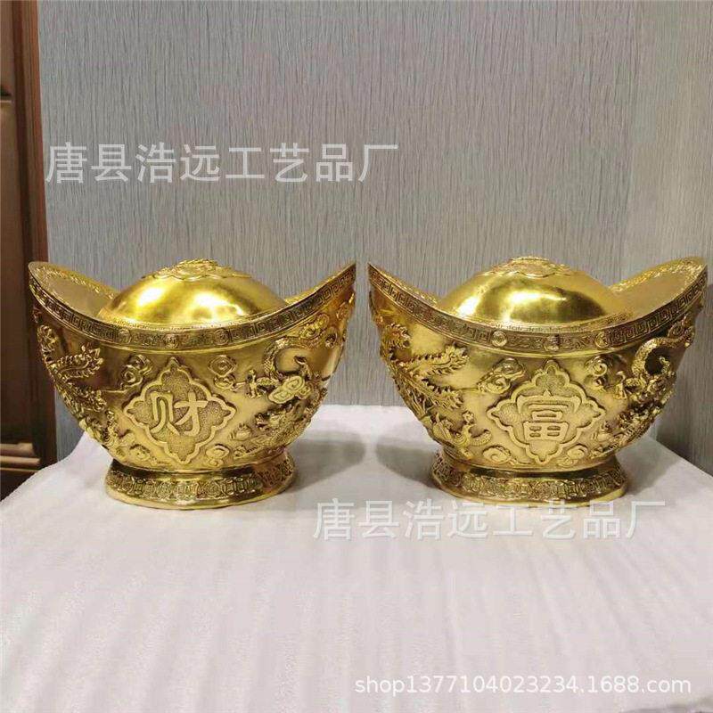 铸铜福袋存钱铜雕工艺品铜元 家居装饰玄关摆件