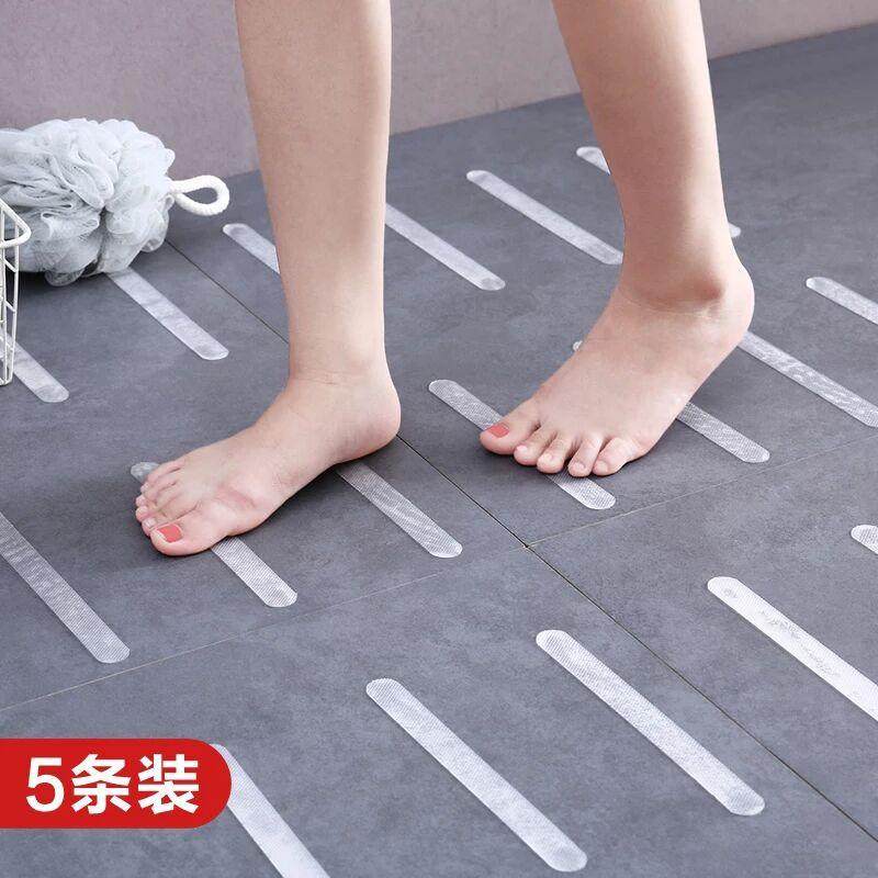 浴室防滑条自粘透明防水胶条楼梯台阶贴片浴缸瓷砖地板淋浴房地垫