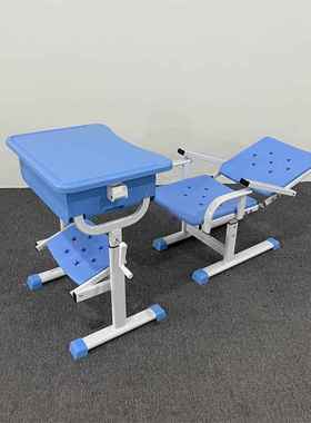 休新款中小学午睡床生mt-02584午课桌椅可降可躺儿童学校课桌椅学