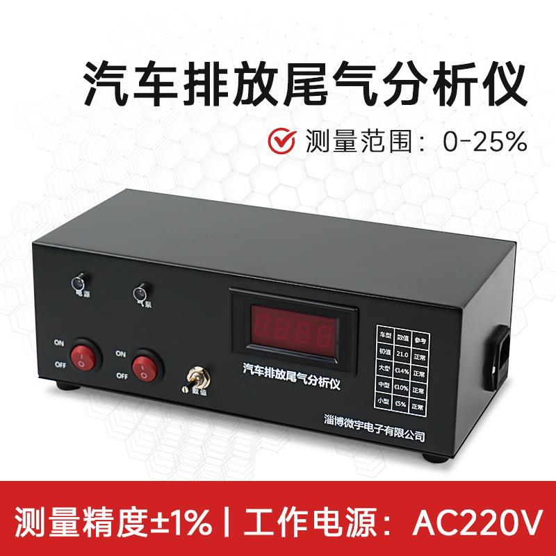 微电脑汽车排放尾气分析仪检测废气测两种气体修理厂验收