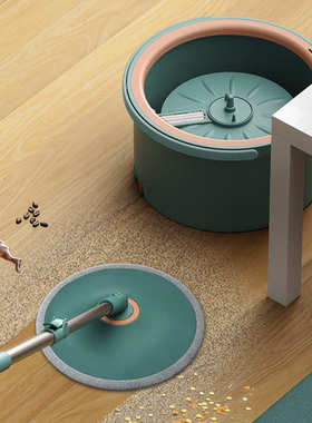 5ZV7批发污水分离拖把懒人旋转单桶家用免手洗平板吸水拖把水桶一