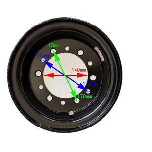 3吨叉车钢圈加厚6MM轮辋轮毂 10轮胎杭叉合力叉车钢圈配件 配650