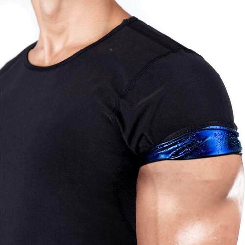 Men Sauna Suit Heat Trapping Shapewear Sweat Body Shaper Ves