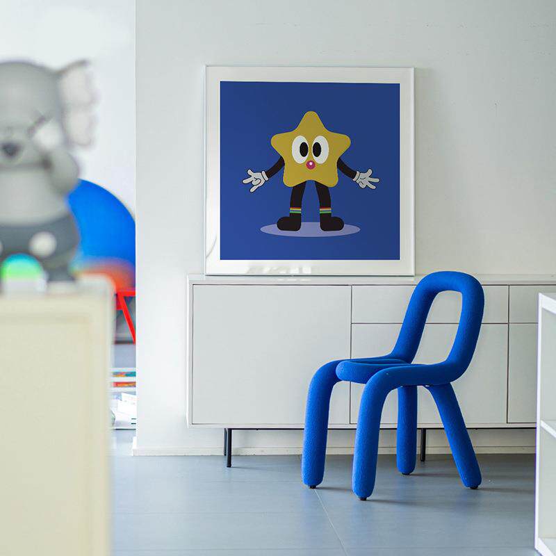 星星潮流装饰画kwas可爱的画现代装饰画