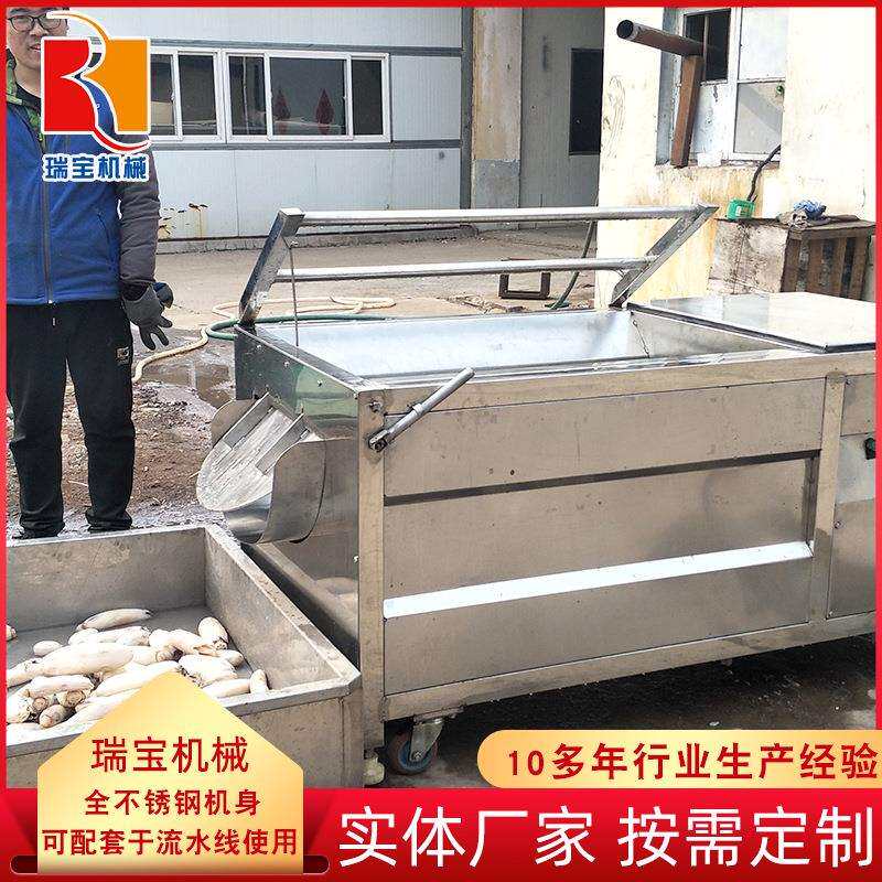 根DGA洗茎类果蔬清流水线 螺海海虹 去泥清洗设备土豆毛辊清洗机