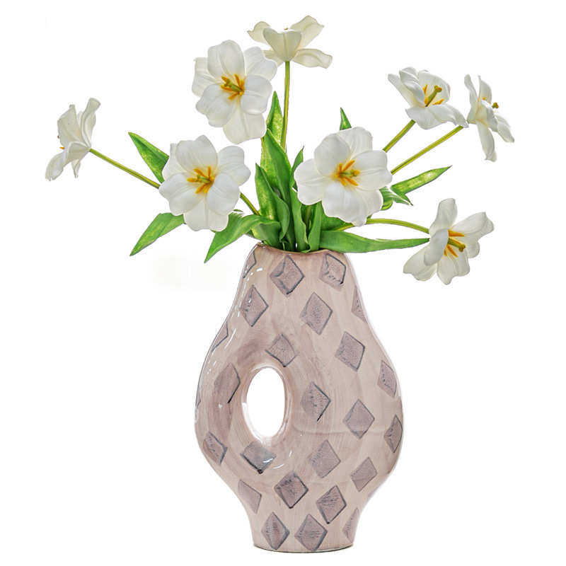 插花中古景德镇点点摆件视轻高级感创意粉色花瓶斑远奢装饰陶瓷星,家居饰品,花瓶,淘宝优惠券,粉丝福利购,淘宝优惠卷