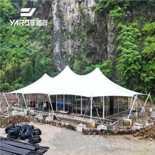 奢 篷 酒店帐篷家生产景厂区露营基地餐饮服务心膜YX440结构中欧式