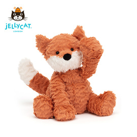 英国jELLYCAT波浪毛狐狸安抚柔软萌宠毛绒玩具七夕礼物