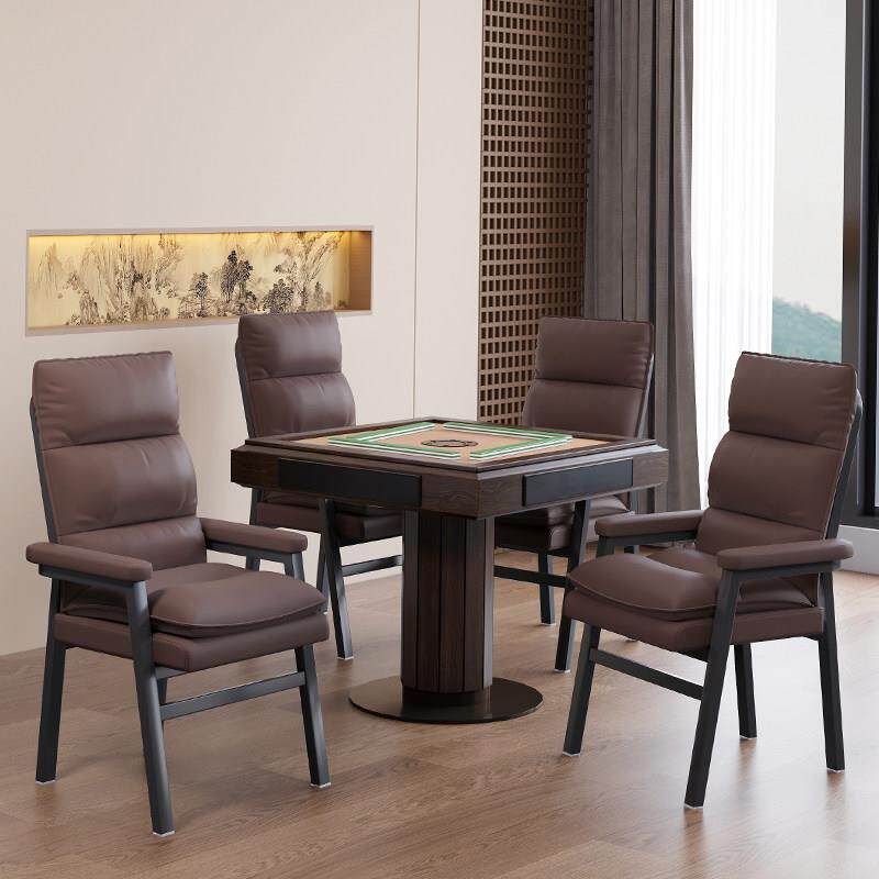 打麻将椅子家用棋牌室专用凳子麻将机椅子四把一套久坐舒服会议椅