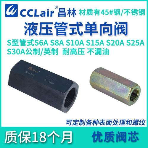 S6A1.0液压S8A2管式S10A3止逆阀S15A52 S20A22B S25A31 S30A S10P