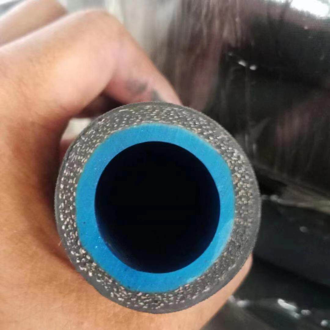 耐油布加布蓝夹油胶胶管夹线耐高温输水751软管耐热柔性橡胶管管