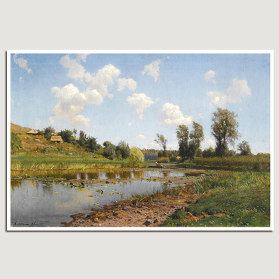 约瑟夫《View near Lubni, Ukraine》俄罗斯油画装饰画客厅风景画