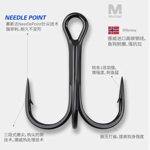 MustadNP-BN高强度慕斯TR鱼钩