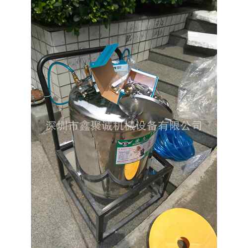 厂家供应10 30 40 50 60 80升节能下排式不锈钢喷胶机荣志压力桶