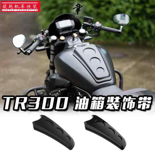 适用豪爵TR300plus改装油箱装饰盖板配件护板保护罩专用无损直上