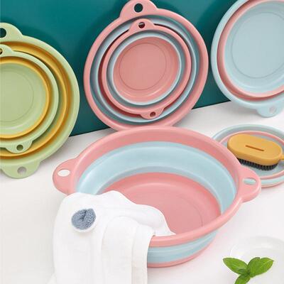 Thickened Home-use Foldable Silicone Face Washing Basin, Sui