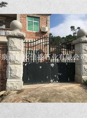 大门立柱户外庭院围墙整石门柱自建房别墅中式欧式石柱入户石门