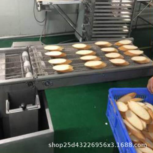 恒品奶香片淋浆机吐司面包片裹稀浆专用设备自动上浆机器