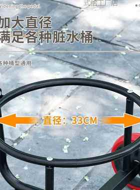 移动小推倒车农村垃用圾手拉式恰6412车户外倒水运水桶懒汉车家倒