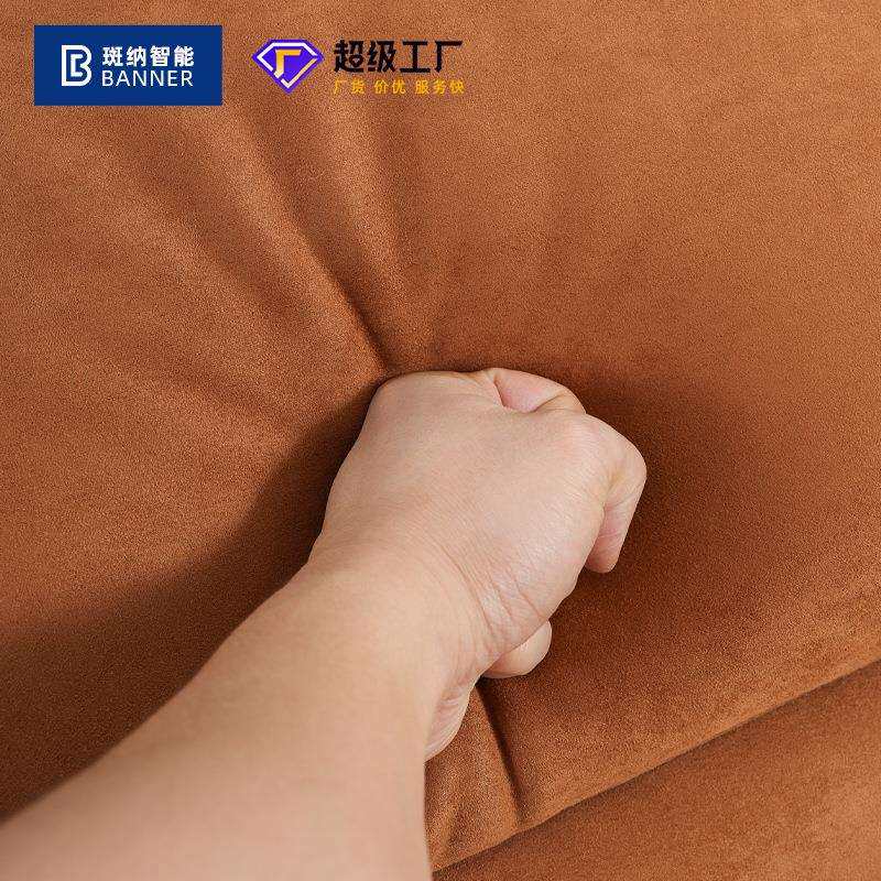现代奶油风沙发直排组合布艺沙发现代简约家具零靠墙功能沙发