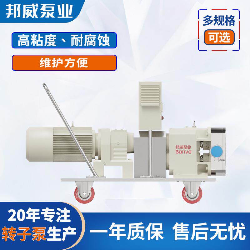 宁波邦威厂家直供高品质凸轮泵不锈钢环氧树脂上料专用凸轮转子泵