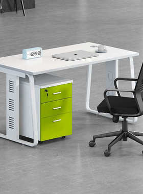 绿色现代家具简约屏风工桌卡位职员四人桌多人组合屏风办公桌卡座