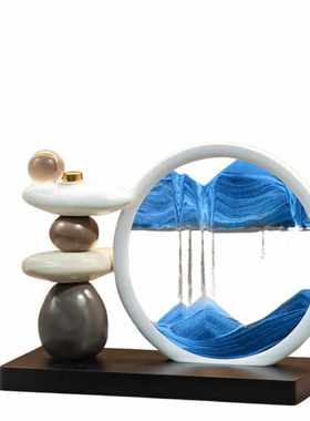 流沙画摆件客厅电视柜酒柜轻奢家居装饰品办公室流沙画摆件客厅