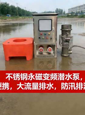 永磁变频潜水泵应急救援防汛抢险大流量扬程便携排涝防洪轴流泵