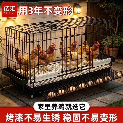 鸡笼家用室内自动清粪大号农村家禽养殖笼新型养鸡笼鸡鸭鹅鸡笼子