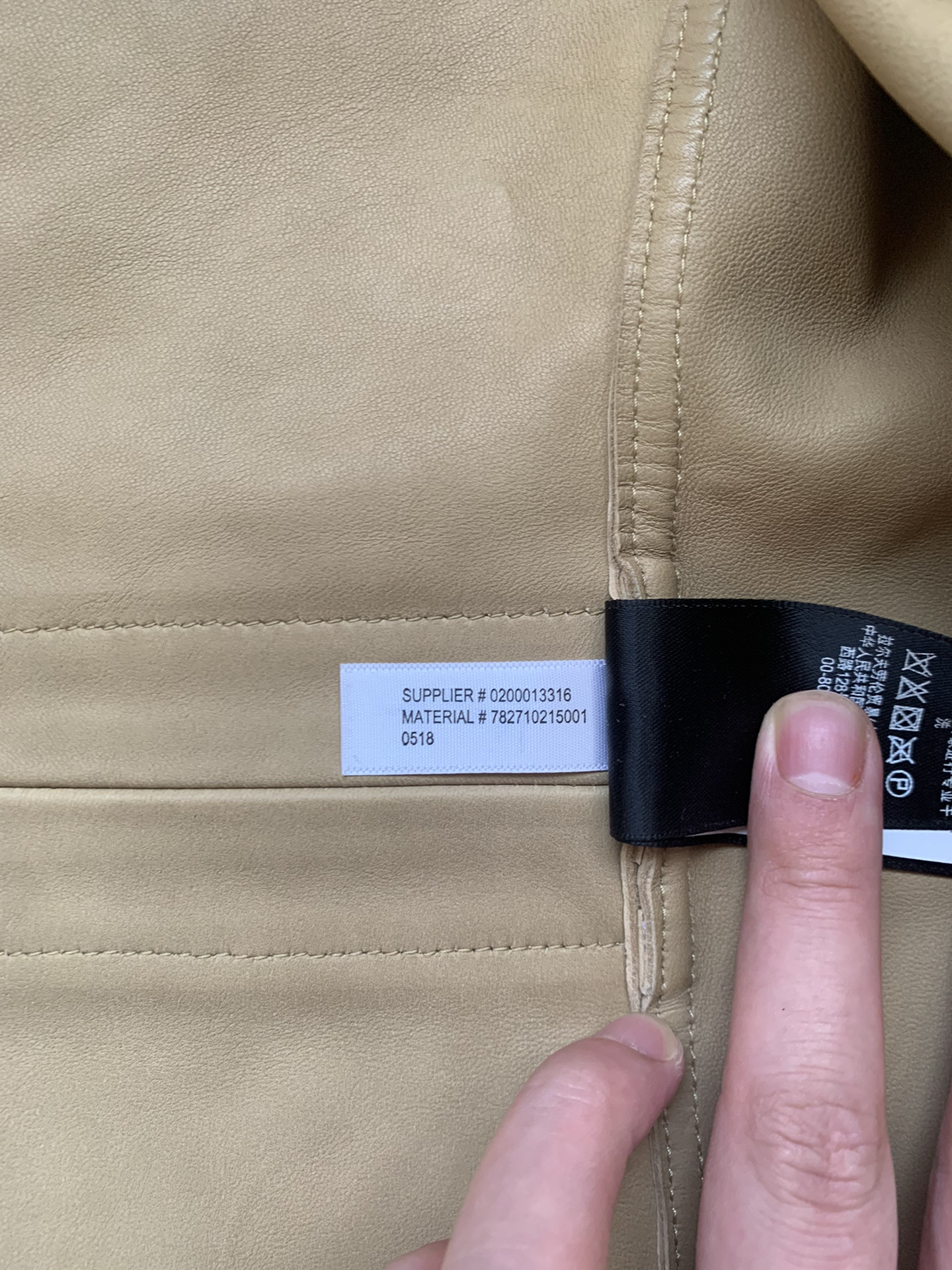 RRL Beige Suede Leather Blazer Jacket — back