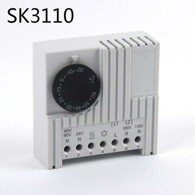 SK3110电子式温控器风扇温控开关JWT6011机柜温度控制器 自动恒温