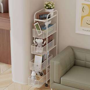 夹缝小推车可抽拉省空间多层多功能置物架落地可移动收纳厨房家用