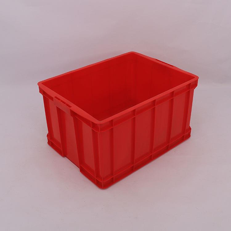 上海厂家黄色塑料周转箱700-390内:680*520*395黄色周转箱标准箱