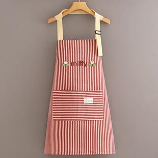 围裙女士家用厨房餐饮专用工作服定制2028新款专用棉做饭围腰时尚