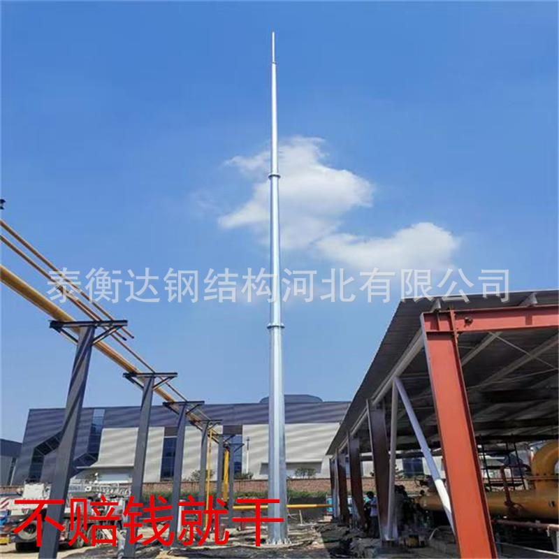 镀锌避雷针塔工程家用发电厂接地桩避雷针GJT独立单管避雷针