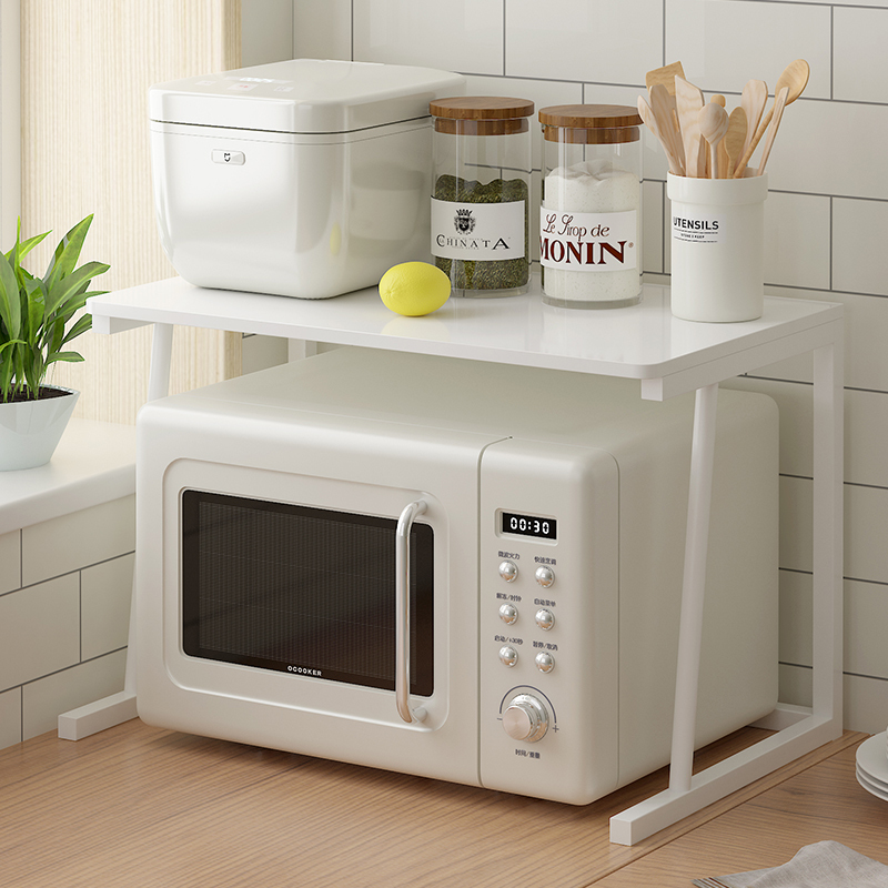 微波炉物放电烤箱饭锅双层分层架子支架台面收纳桌面架置厨房饭煲