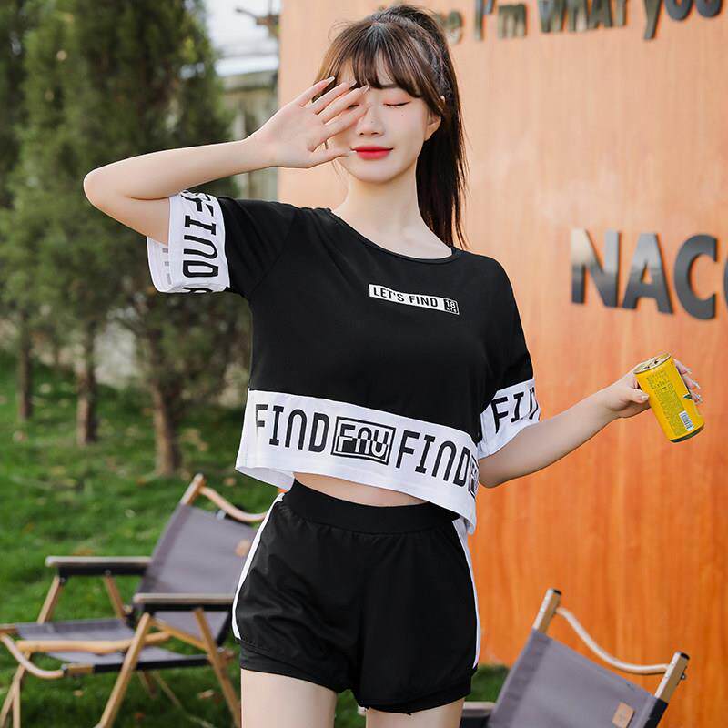泳衣女2024新款成人短裤套装爆款高端带胸垫适合学游泳的女款分体