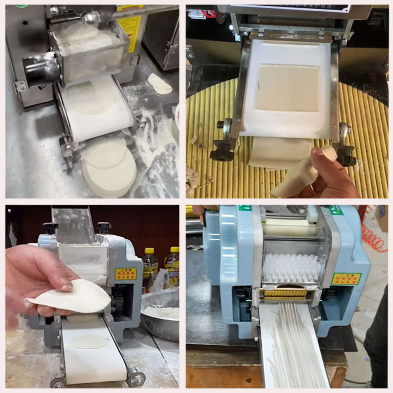 商用全自动仿手工饺子皮机多功能压皮机烤包子皮机不锈钢包子皮机