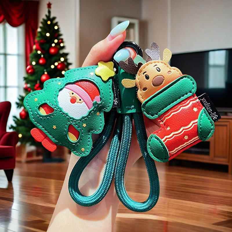 圣诞老人钥匙扣礼物2025新款活动小礼品实用