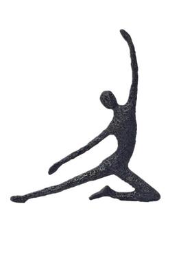 后现时尚创喻意金属跳小舞人装饰品摆件个代性女咖人物2340工艺品