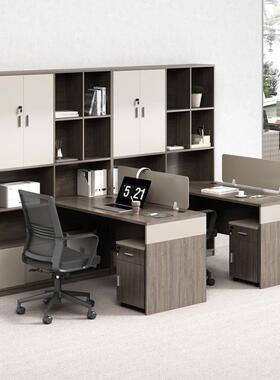 财务办公面面员桌椅组合办公室BGZ-081工位对双桌人会职计办公桌