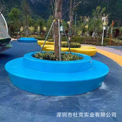 玻钢树池座椅创意商场休闲椅景植林观花盆公园种户外玻璃户外璃园